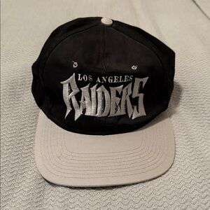 Los Angeles Raiders Black and Gray Hat